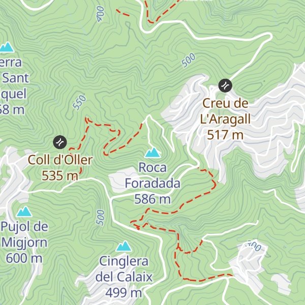 Map of Roca Foradada