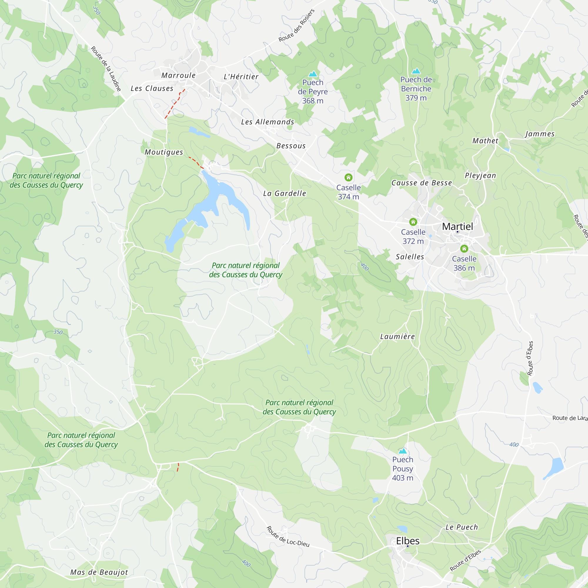 Caselle map