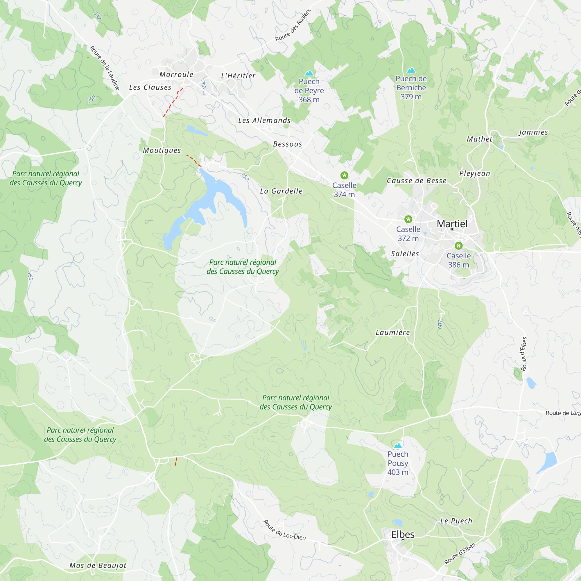 Caselle map