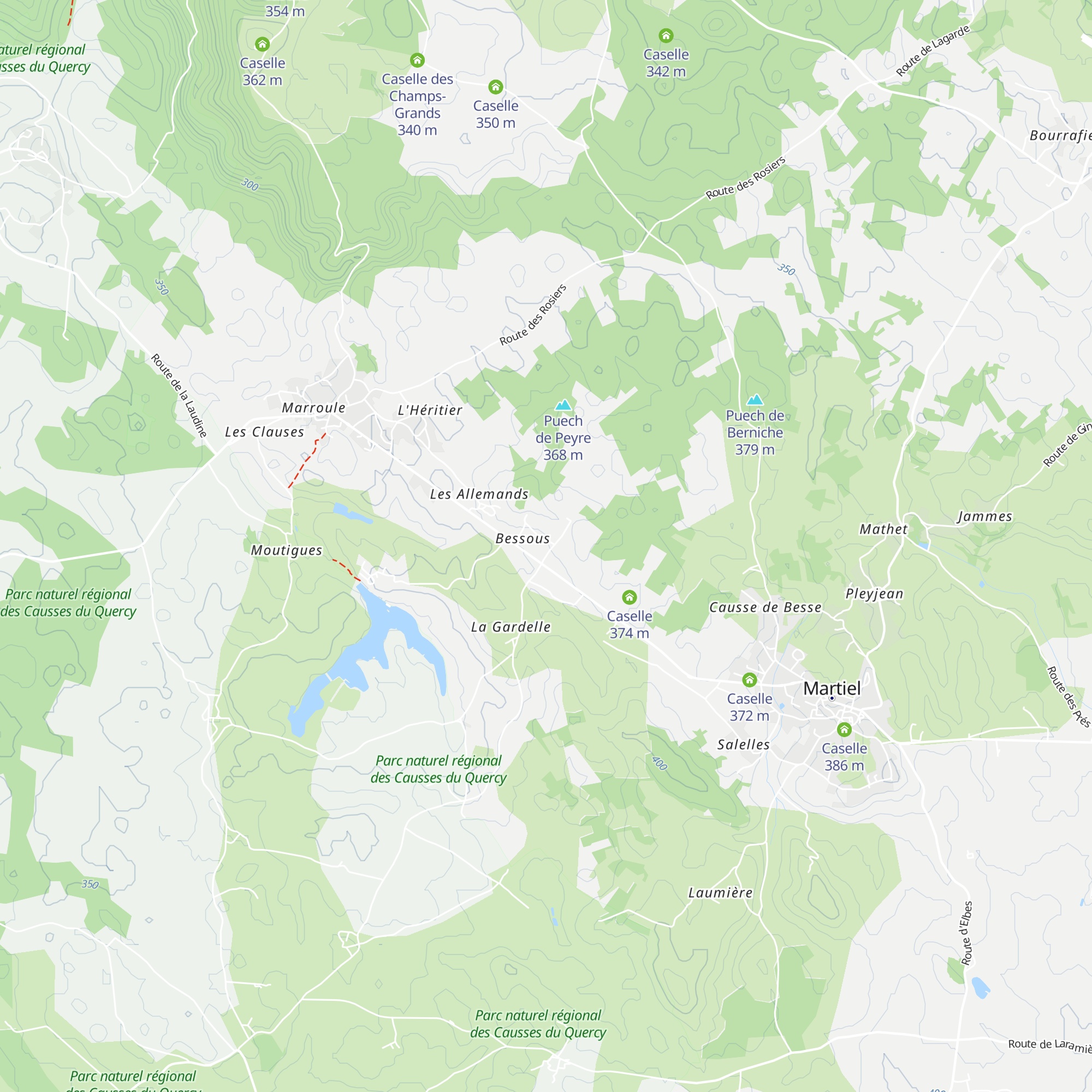 Caselle map