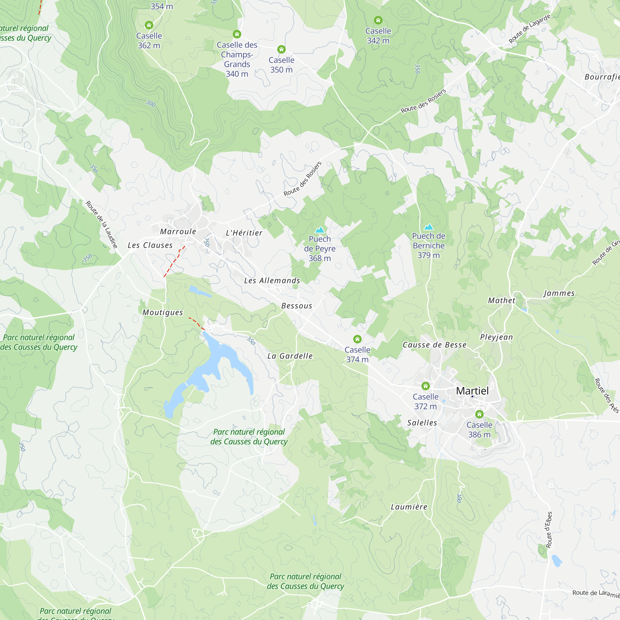 Caselle map