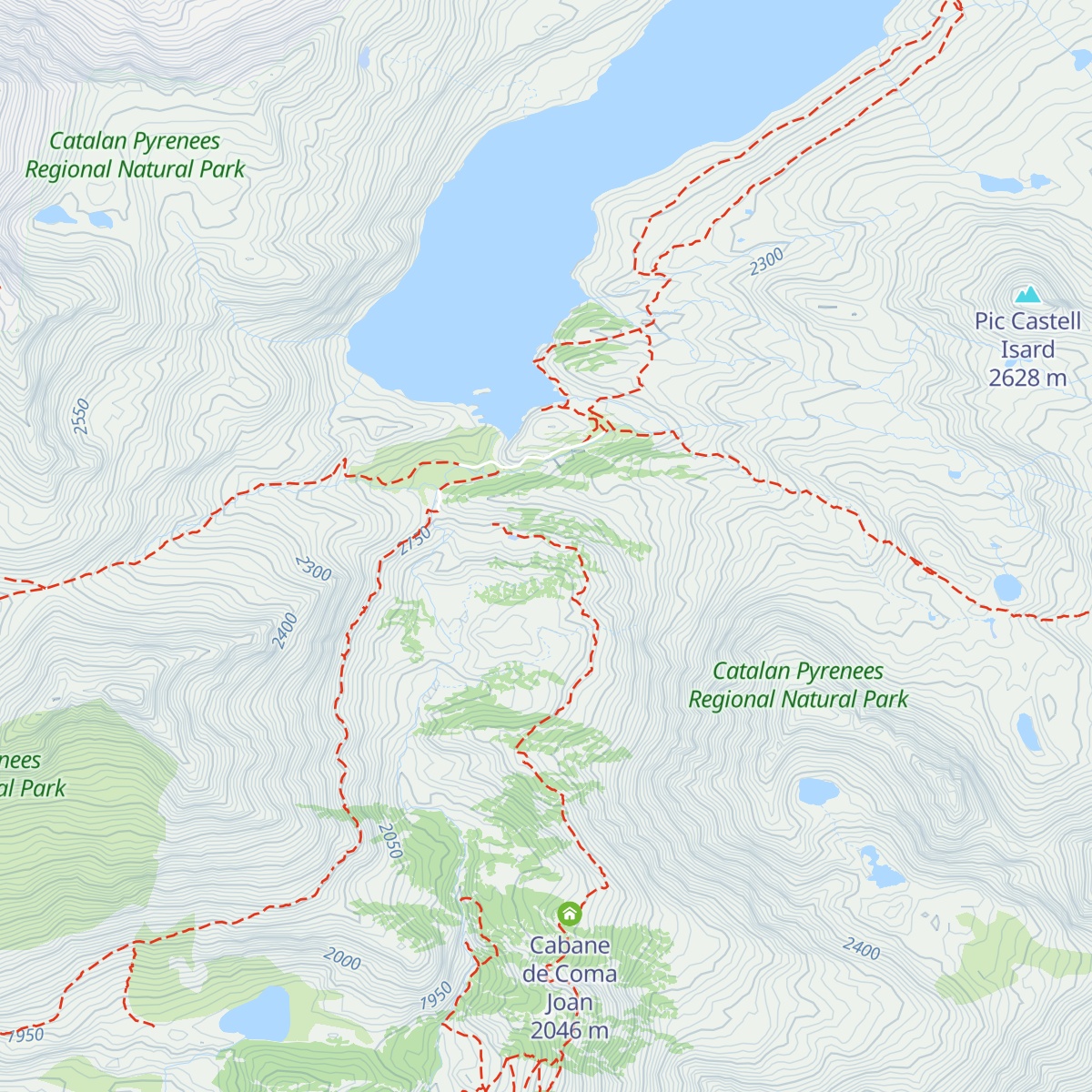 Refuge du Lanoux (Maison des Ingénieurs) map