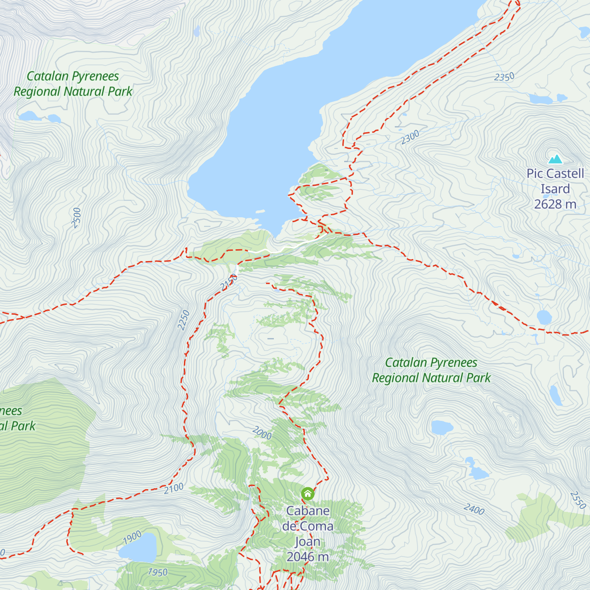 Refuge du Lanoux (Maison des Ingénieurs) map
