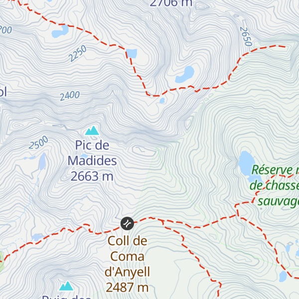 Map of Pic Lanoux