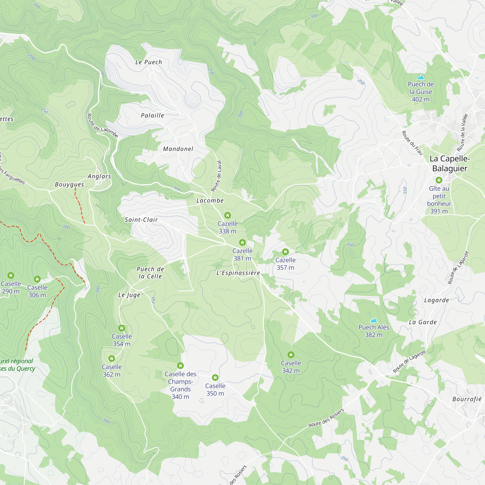 Cazelle map
