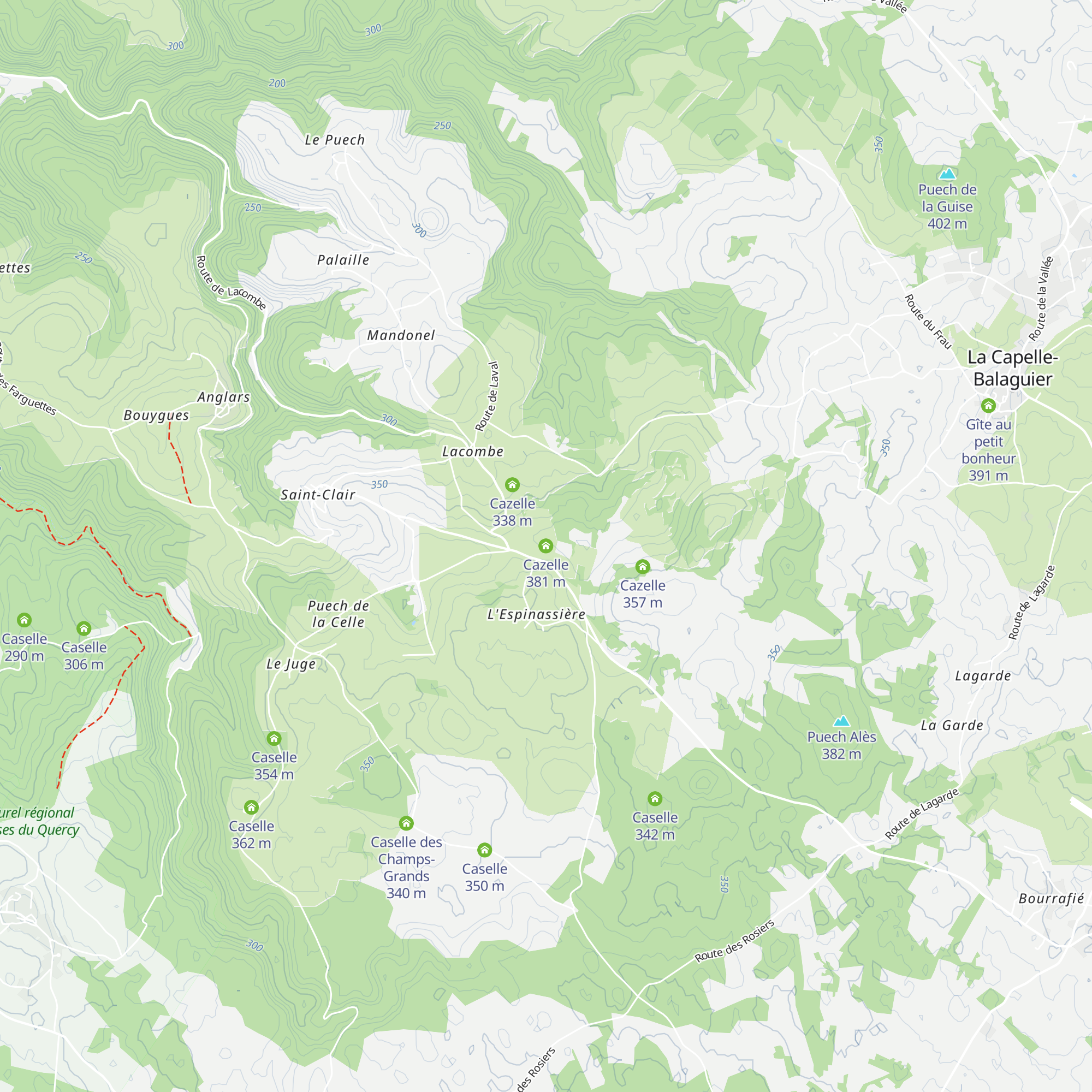 Cazelle map
