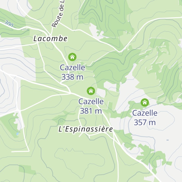 Map of Cazelle