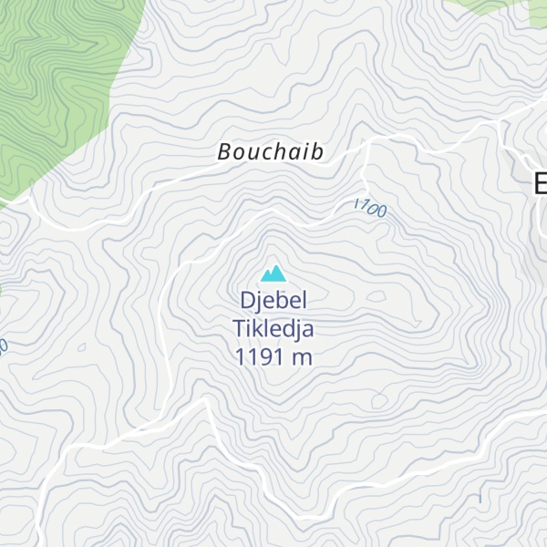 Map of Djebel Tikledja