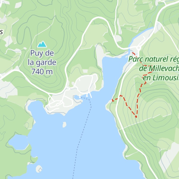 Map of Gîte de France - Lac-œil Masgrangeas