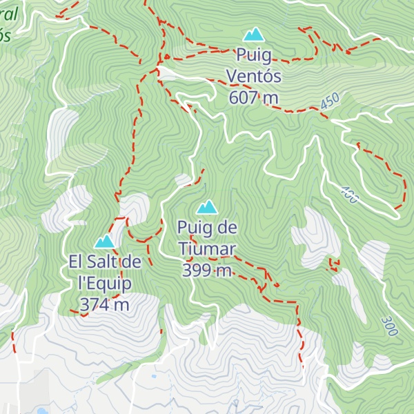 Map of Puig de Tiumar
