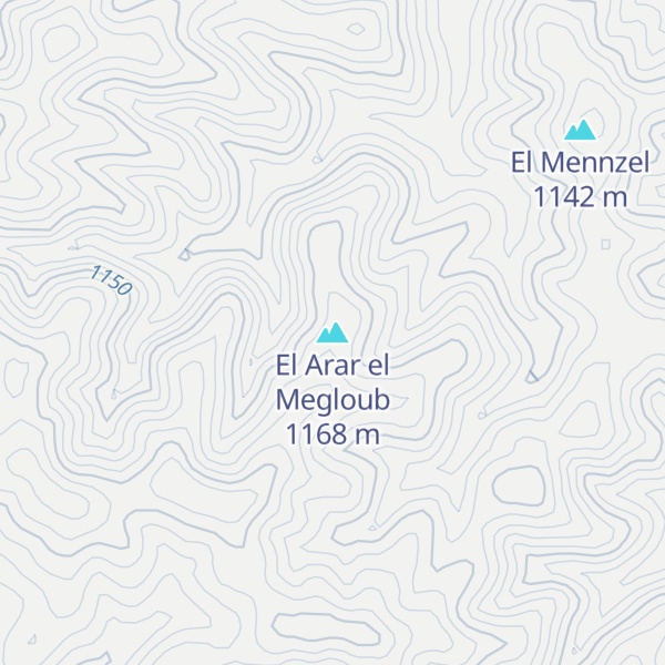 Map of El Arar el Megloub