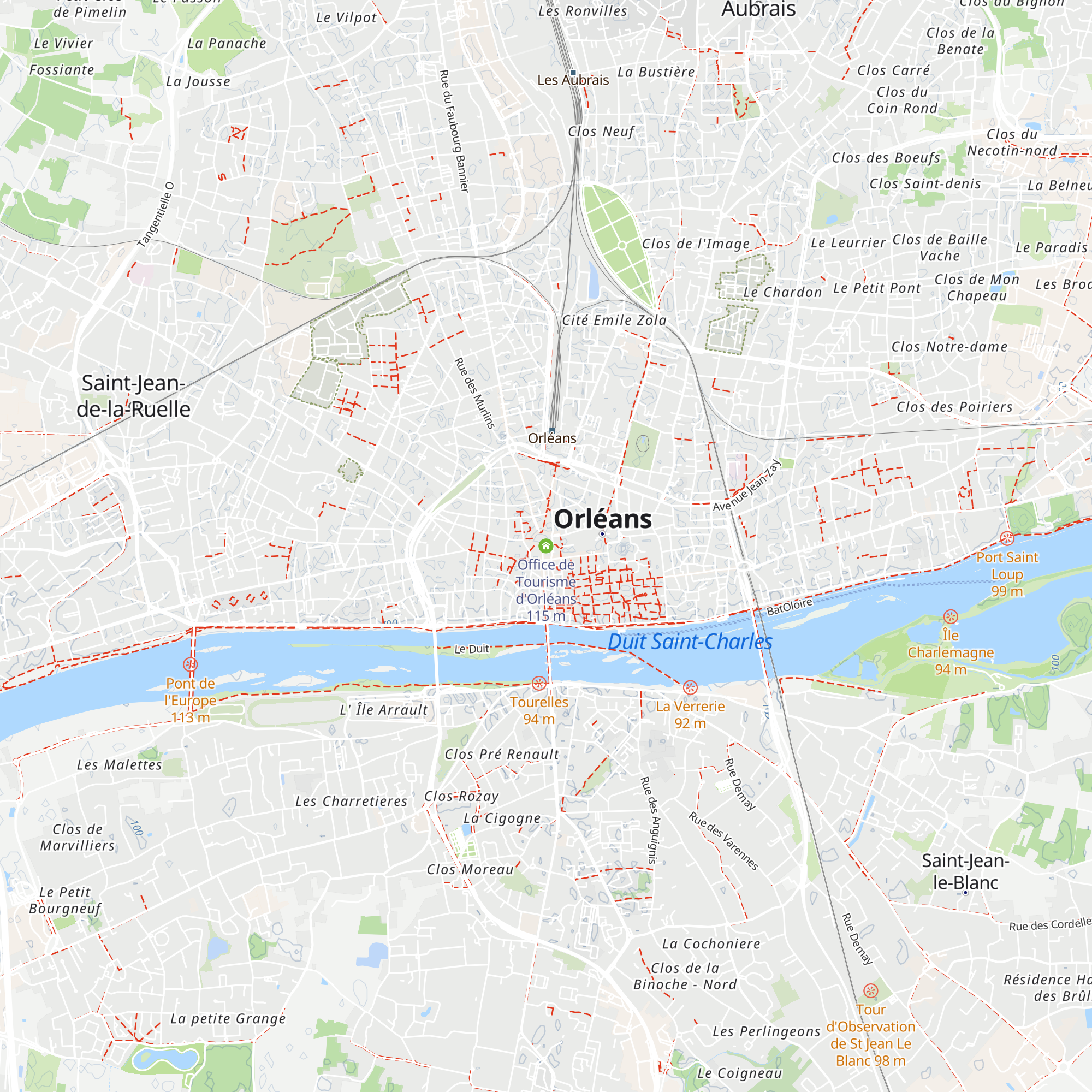 Office de Tourisme d'Orléans map