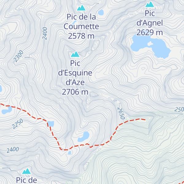 Map of Pic de Nabre