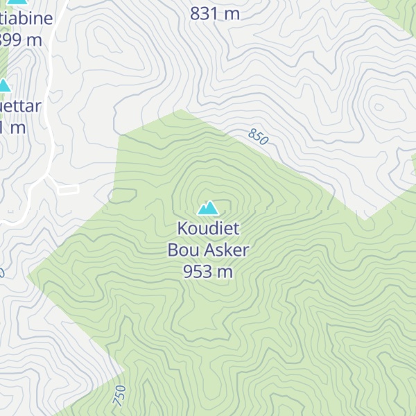 Map of Koudiet Bou Asker
