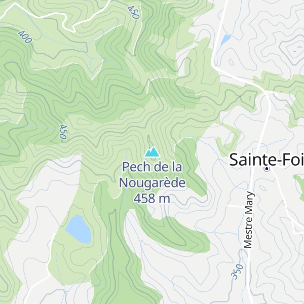 Map of Pech de la Nougarède