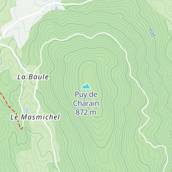 Map of Puy de Charain