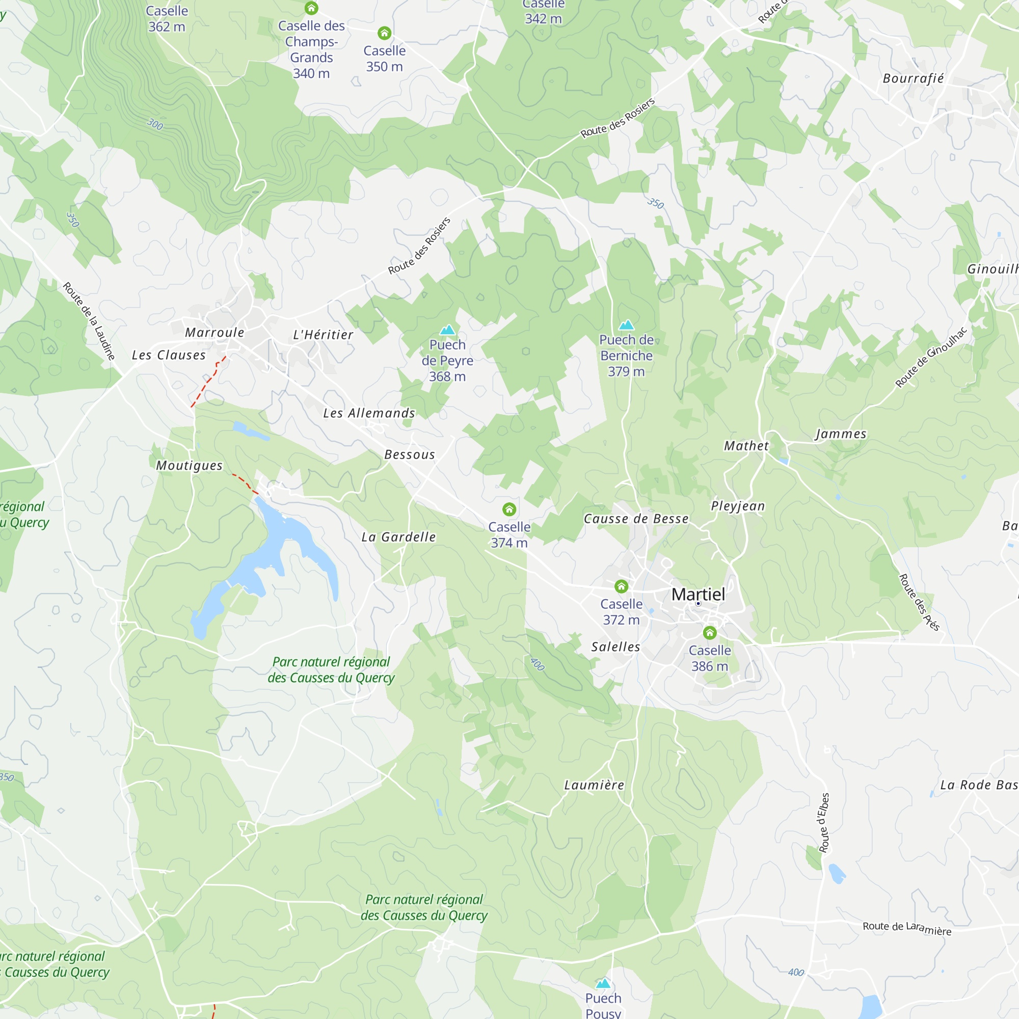 Caselle map