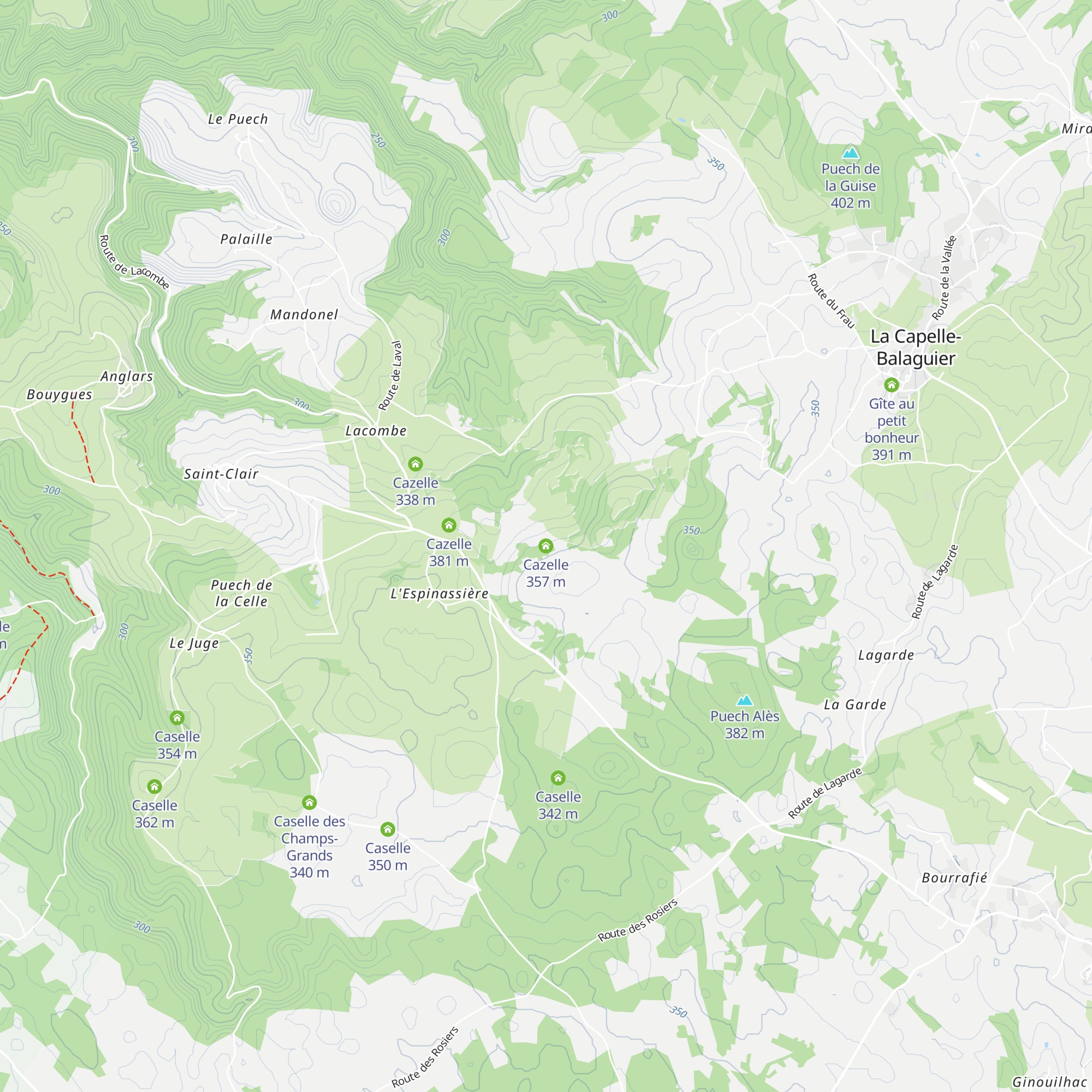 Cazelle map