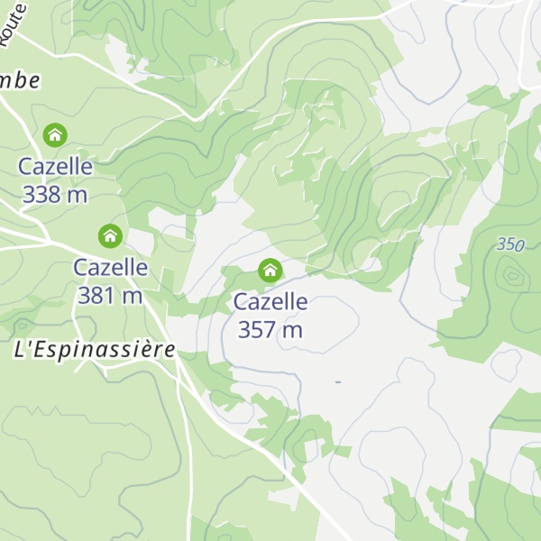 Map of Cazelle