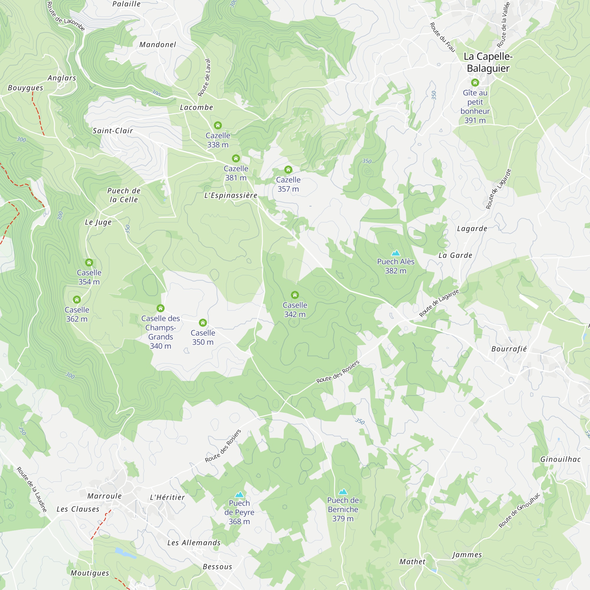 Caselle map
