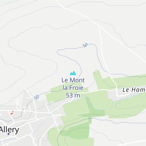 Map of Le Mont la Froie