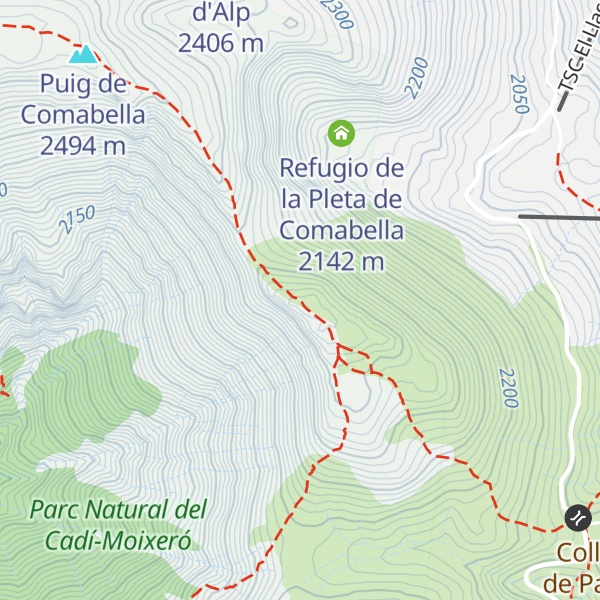 Map of Cap del Serrat Gran