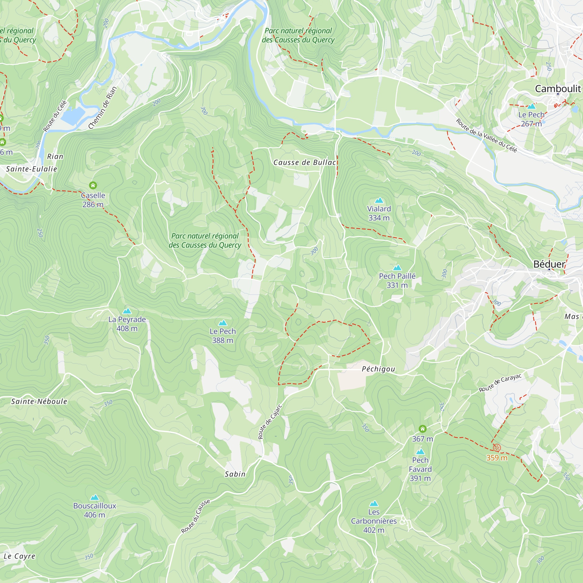 Cazelle map
