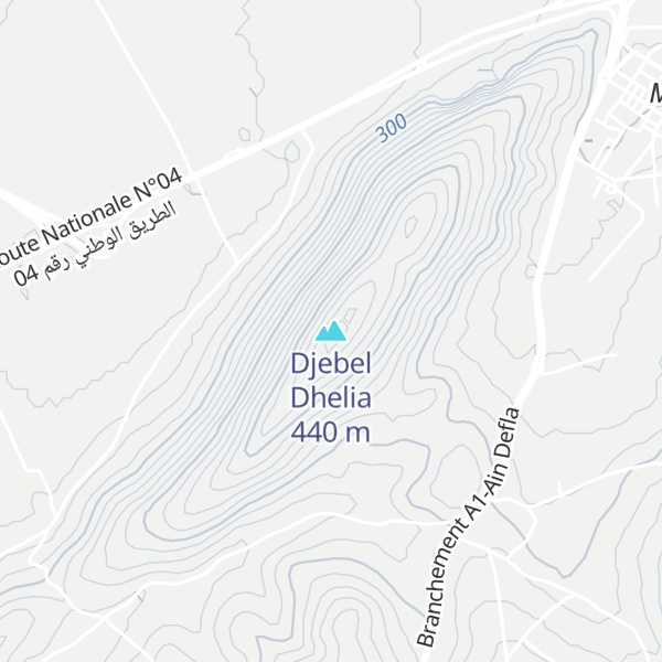 Map of Djebel Dhelia