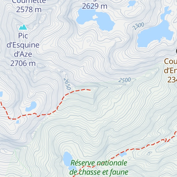 Map of Pic d'Étang Faury