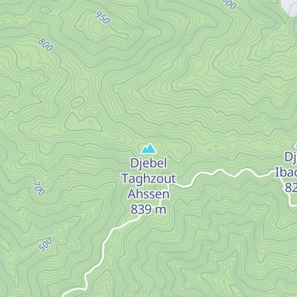 Map of Djebel Taghzout Ahssen