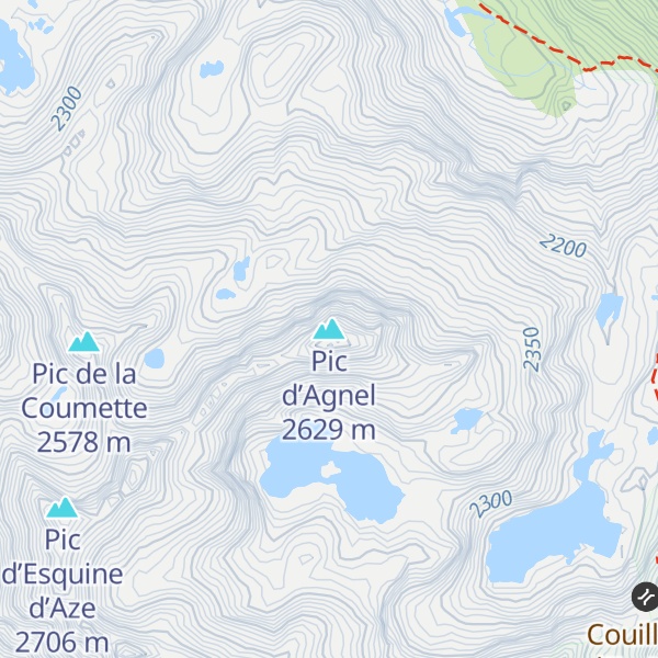 Map of Pic d’Agnel