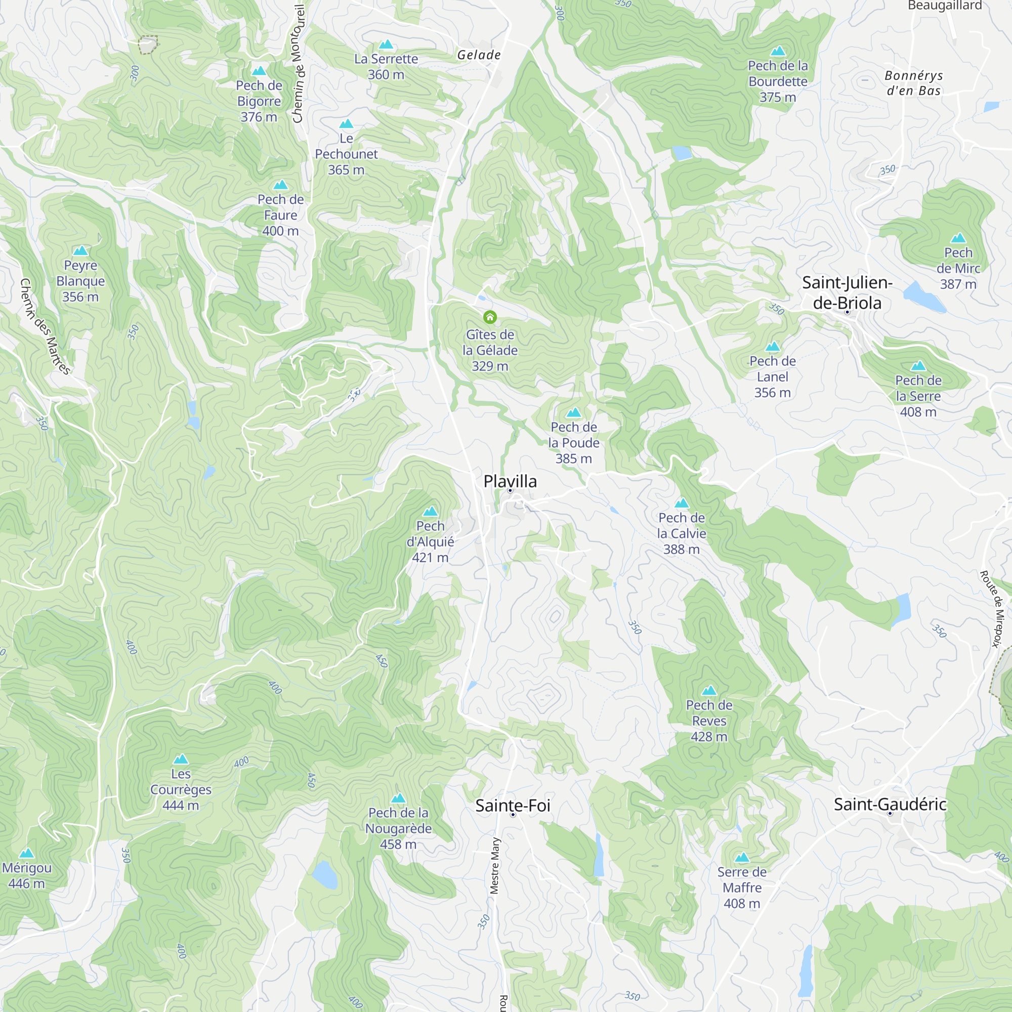 Gîte de la Borde map