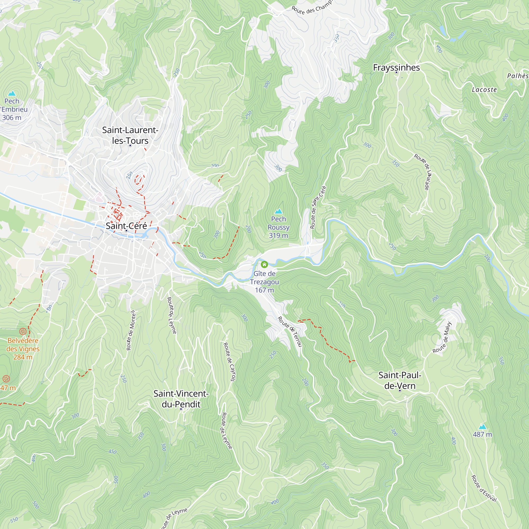 Gîte de Trezagou map