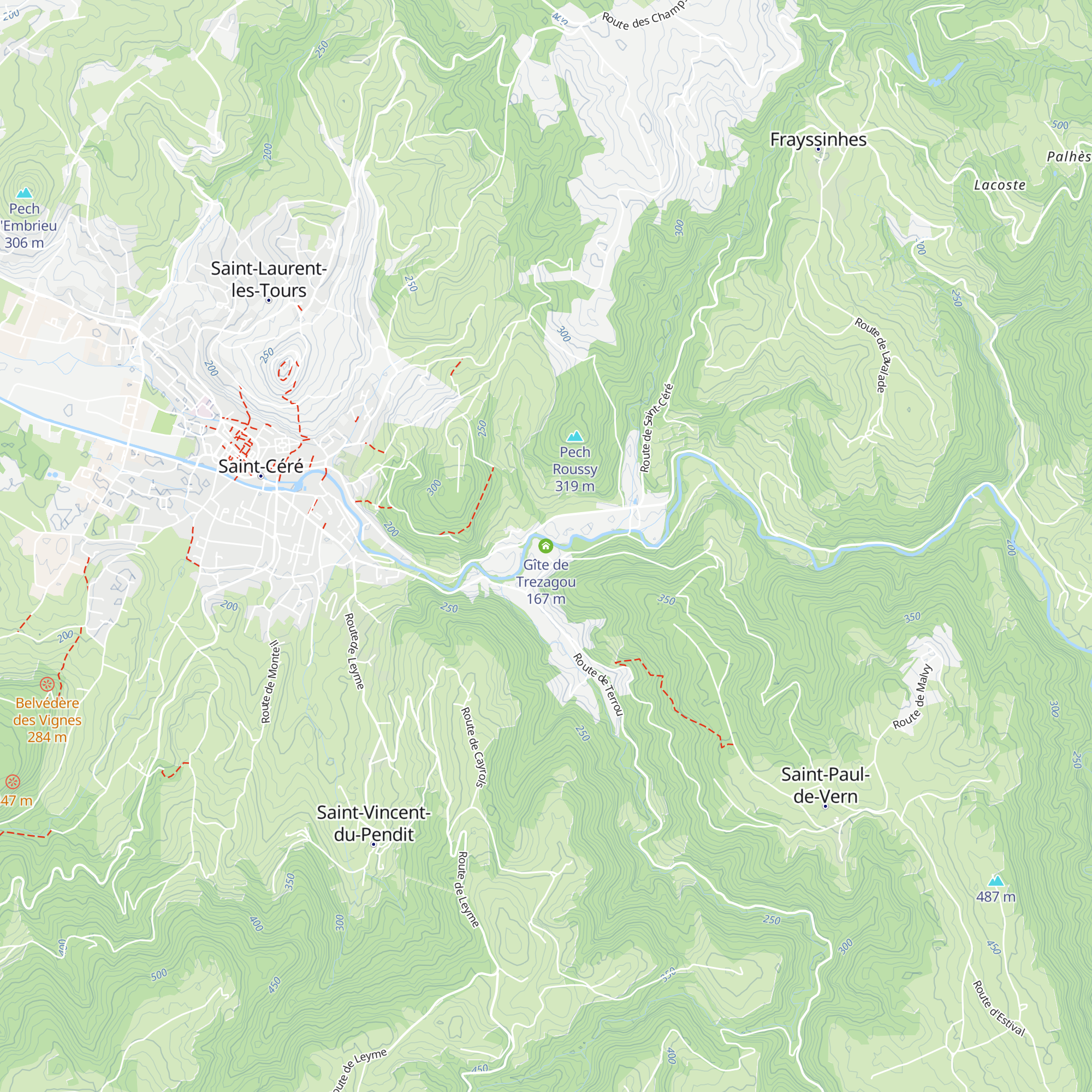 Gîte de Trezagou map