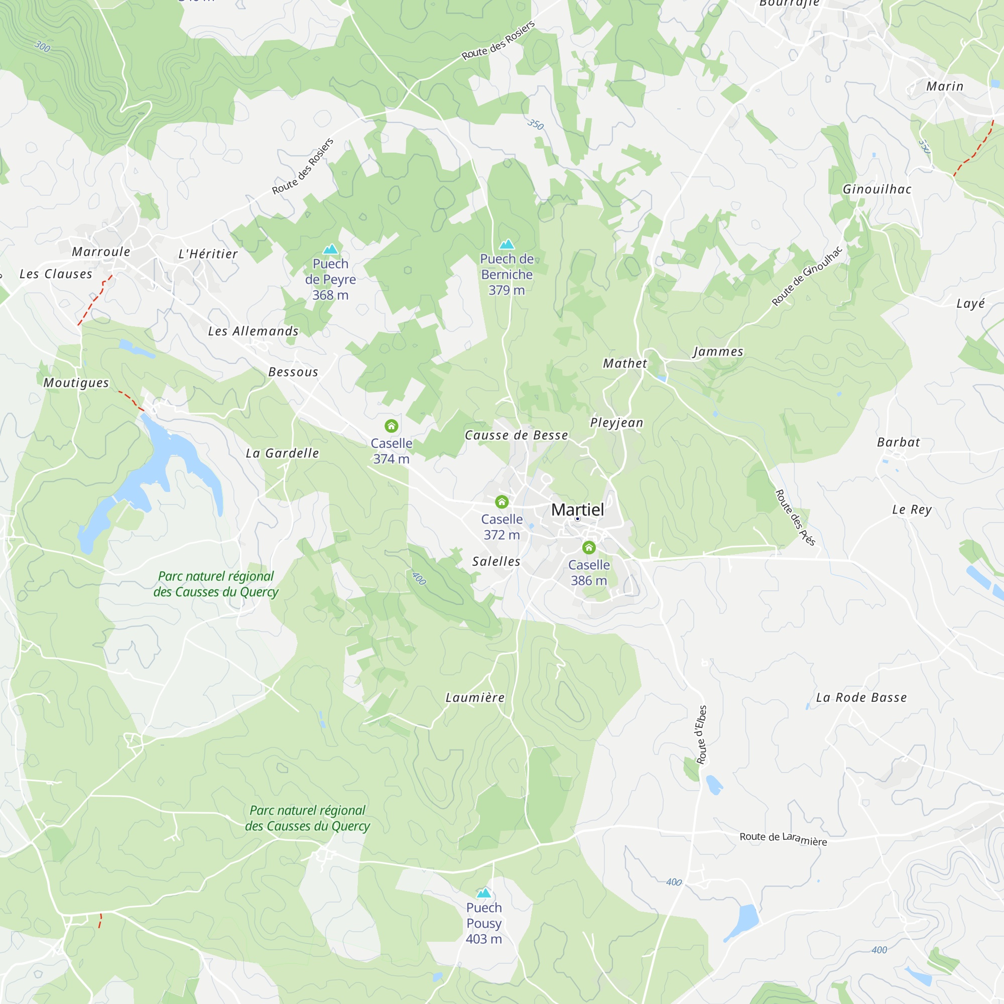 Caselle map