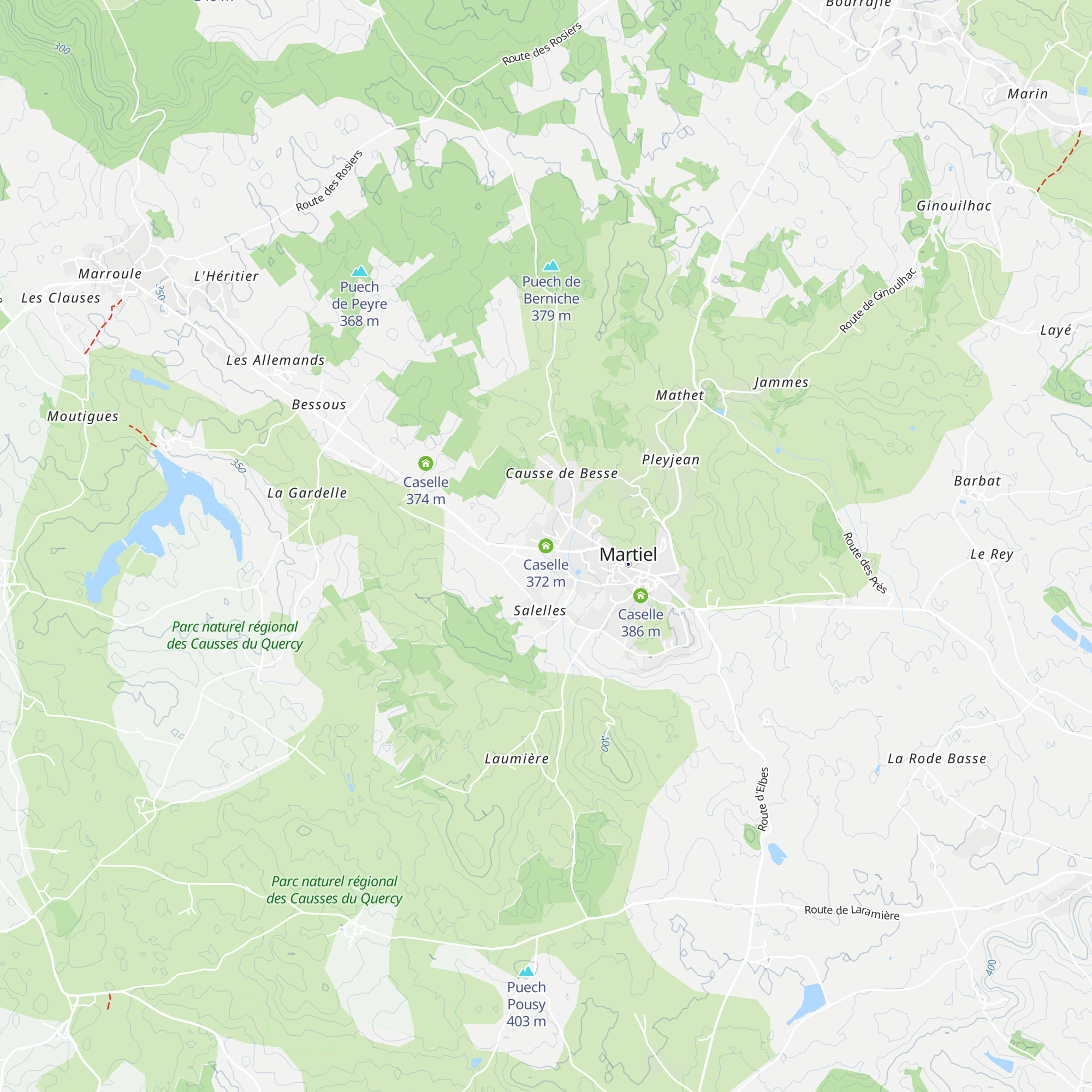Caselle map