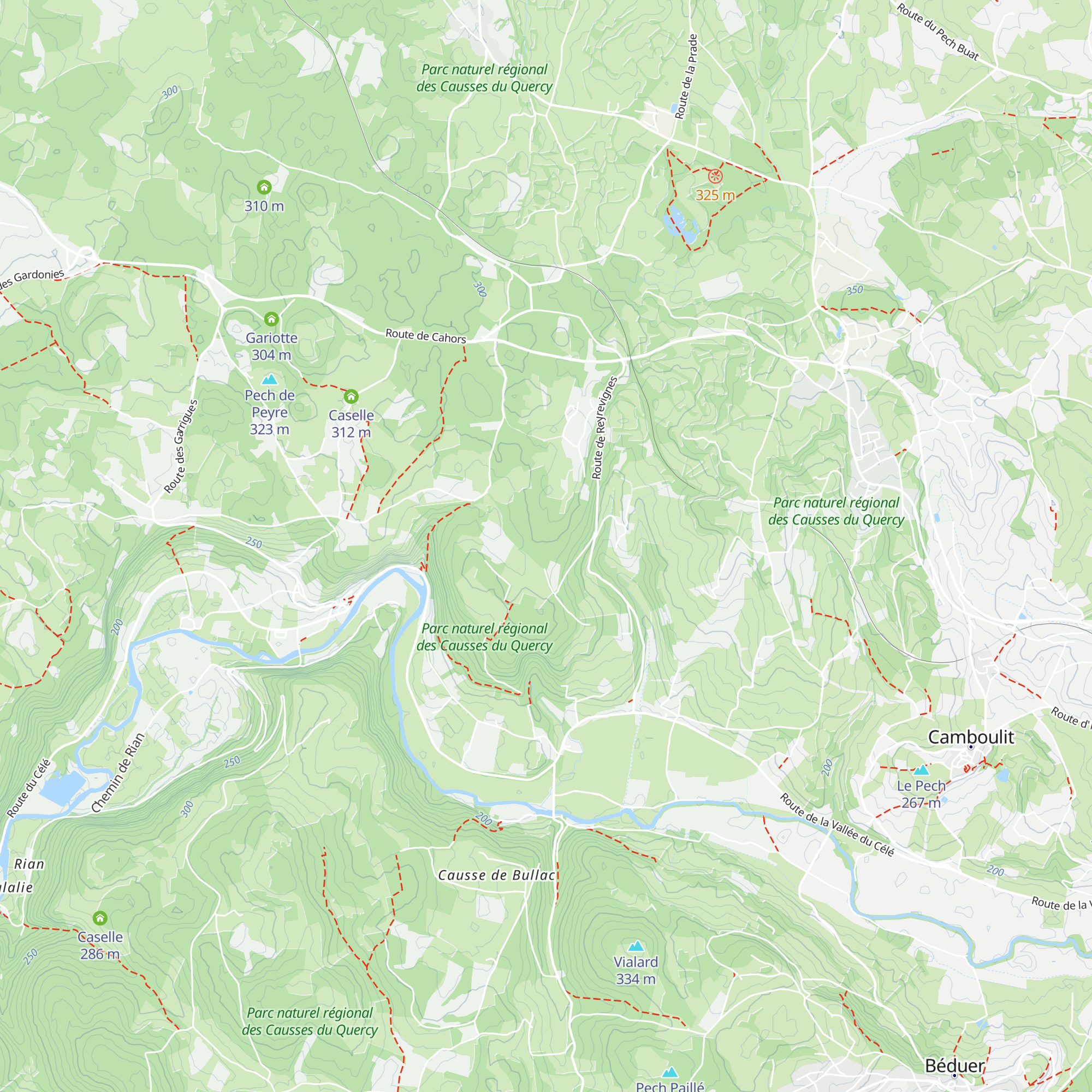 Caselle map