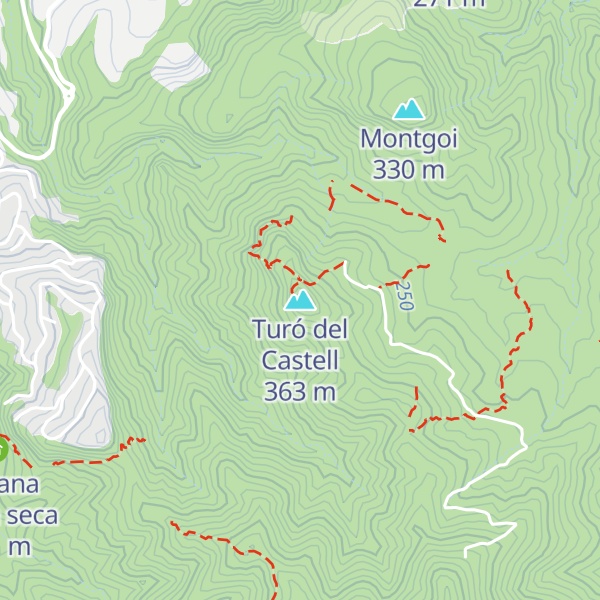 Map of Turó del Castell
