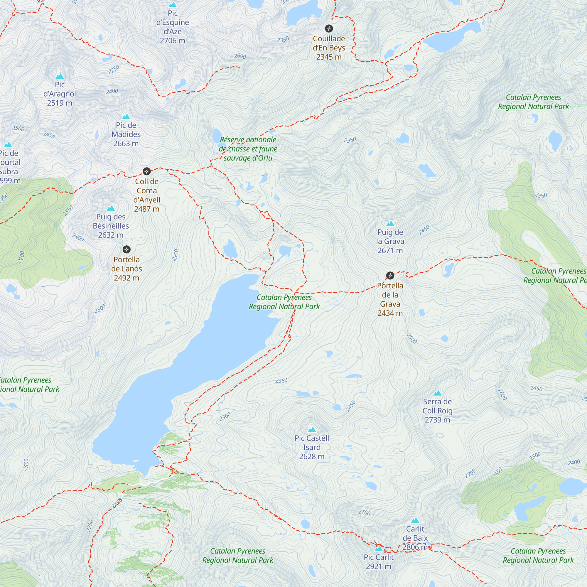 Cabane de Rouzet map