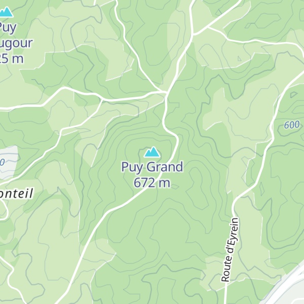 Map of Puy Grand