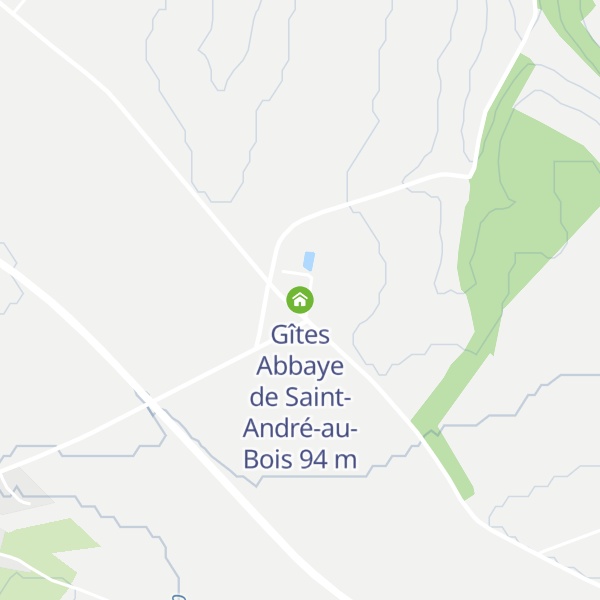 Map of Gîtes Abbaye de Saint-André-au-Bois