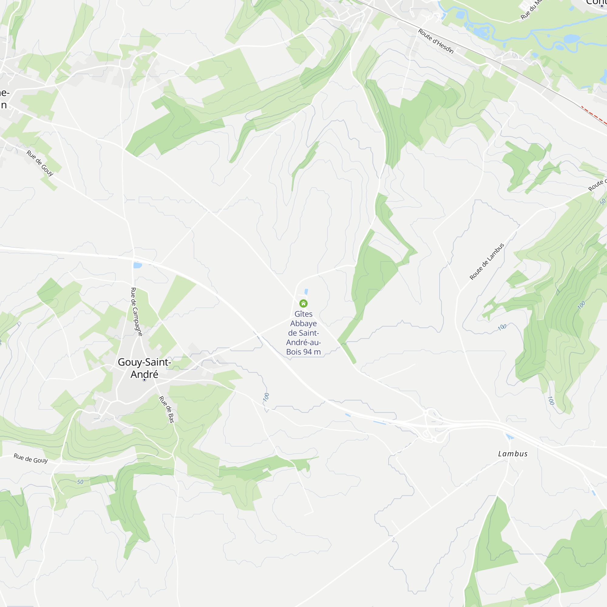Gîtes Abbaye de Saint-André-au-Bois map