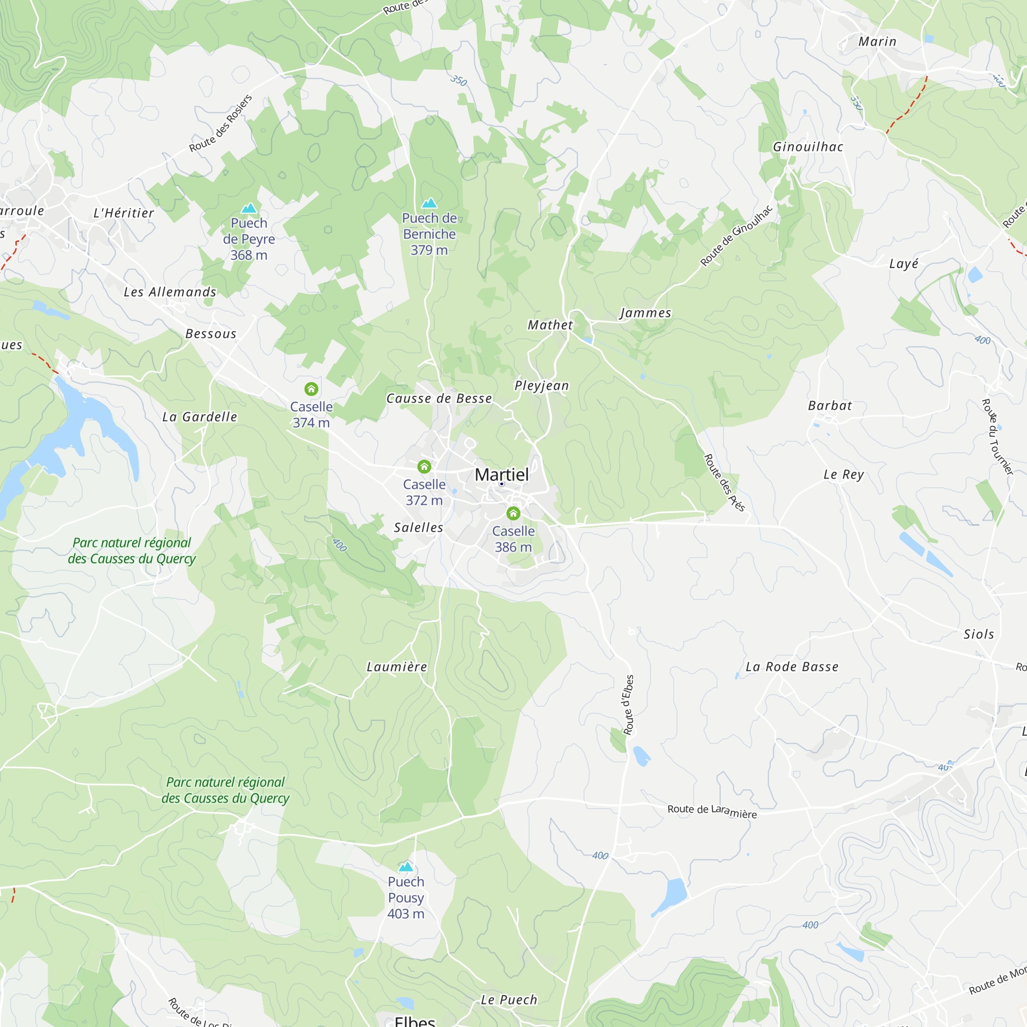 Caselle map
