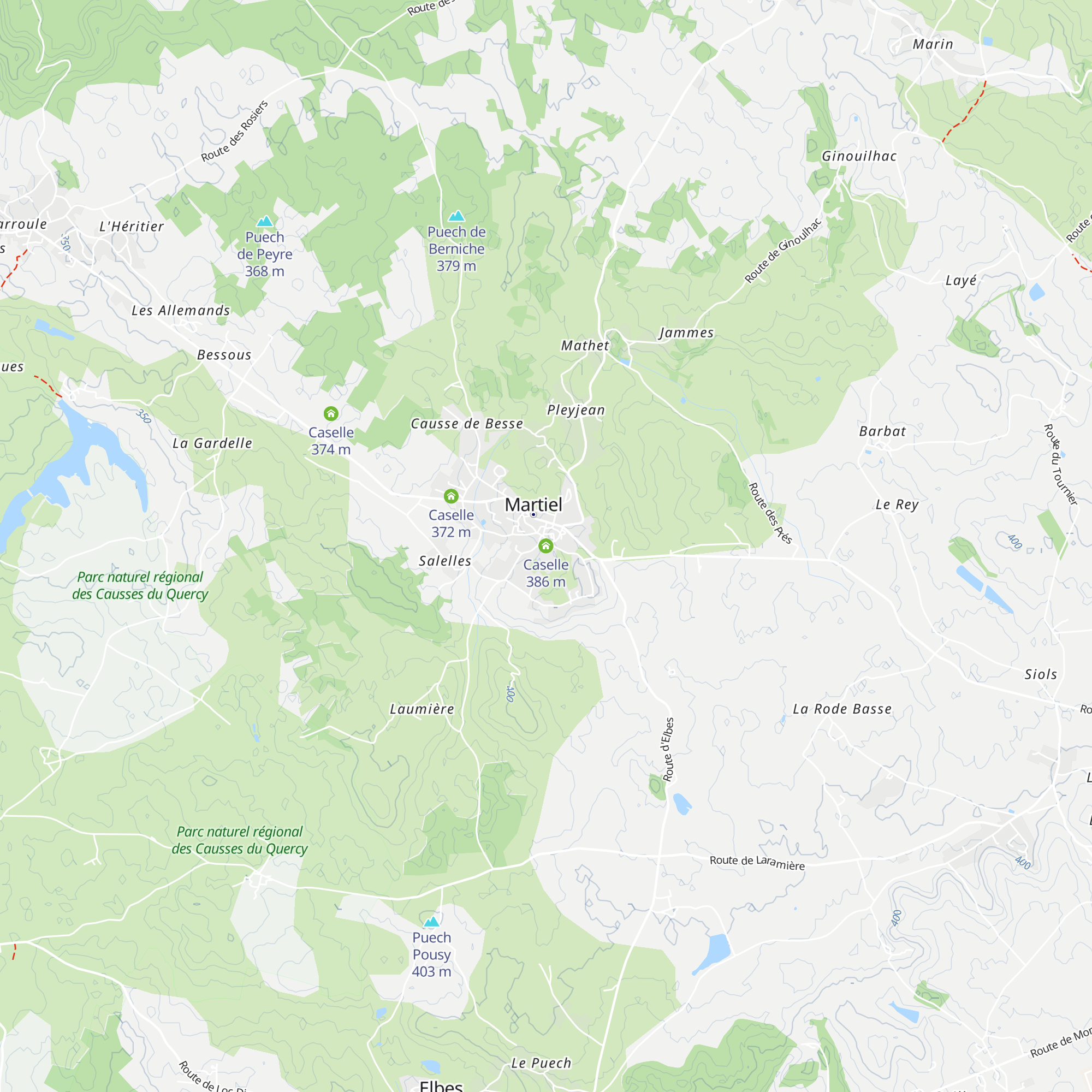 Caselle map