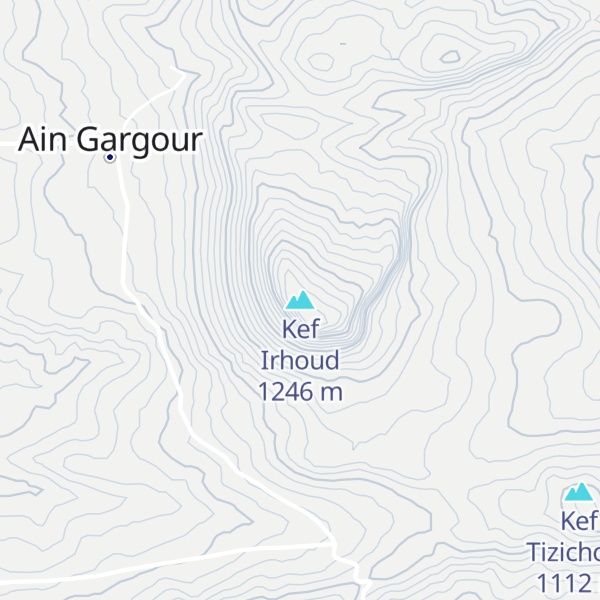 Map of Kef Irhoud