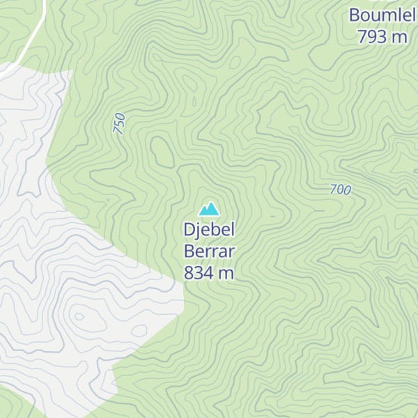 Map of Djebel Berrar