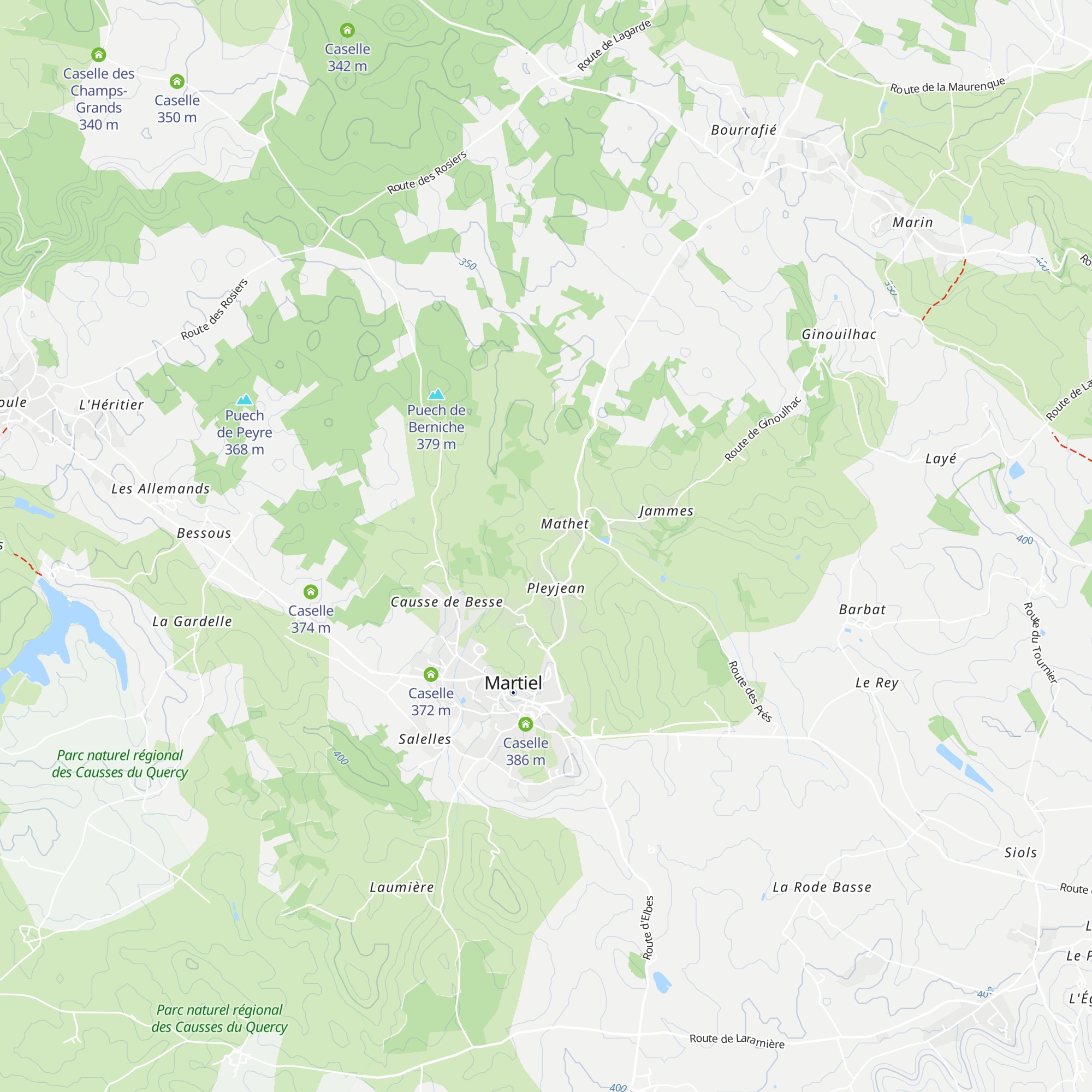 Caselle map