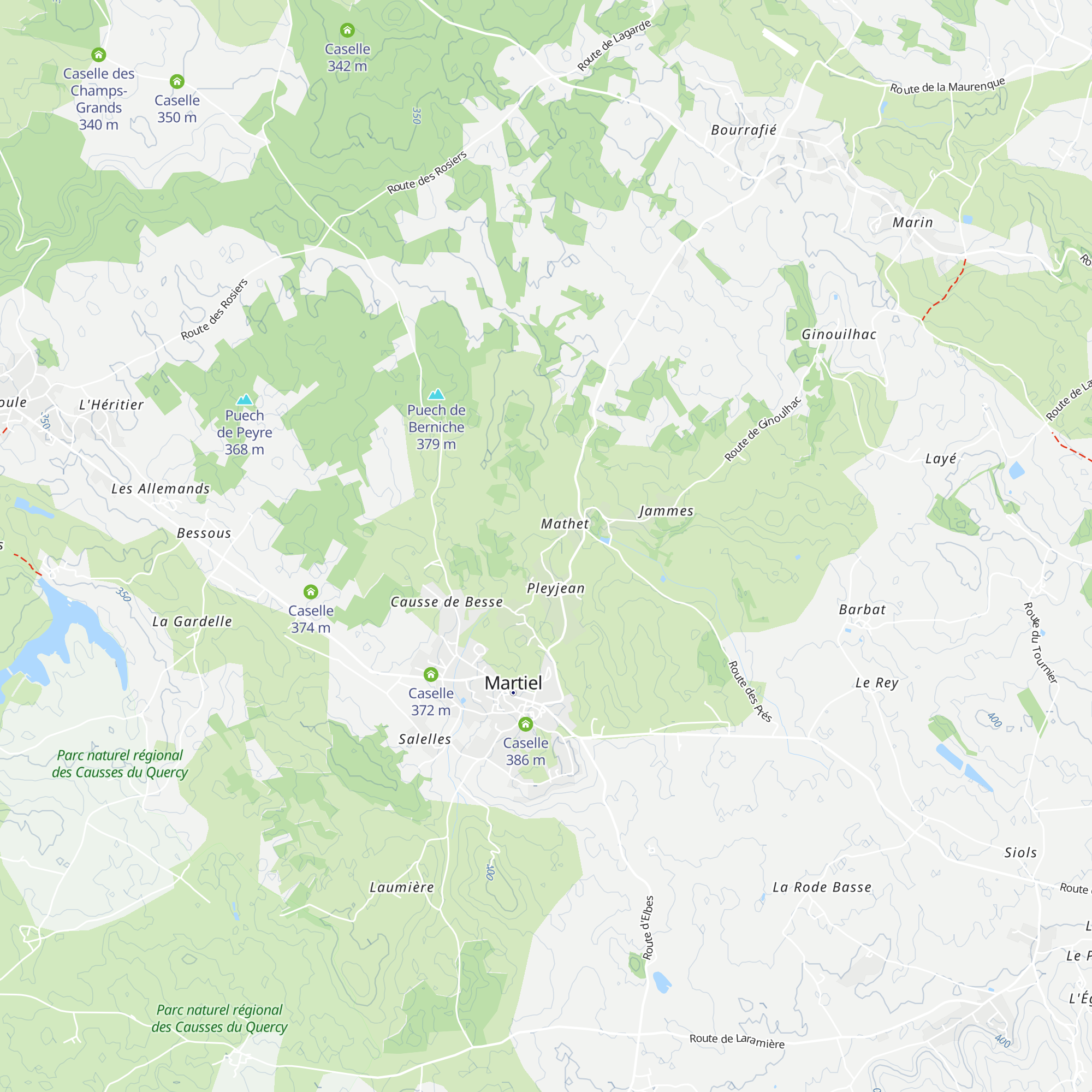 Caselle map