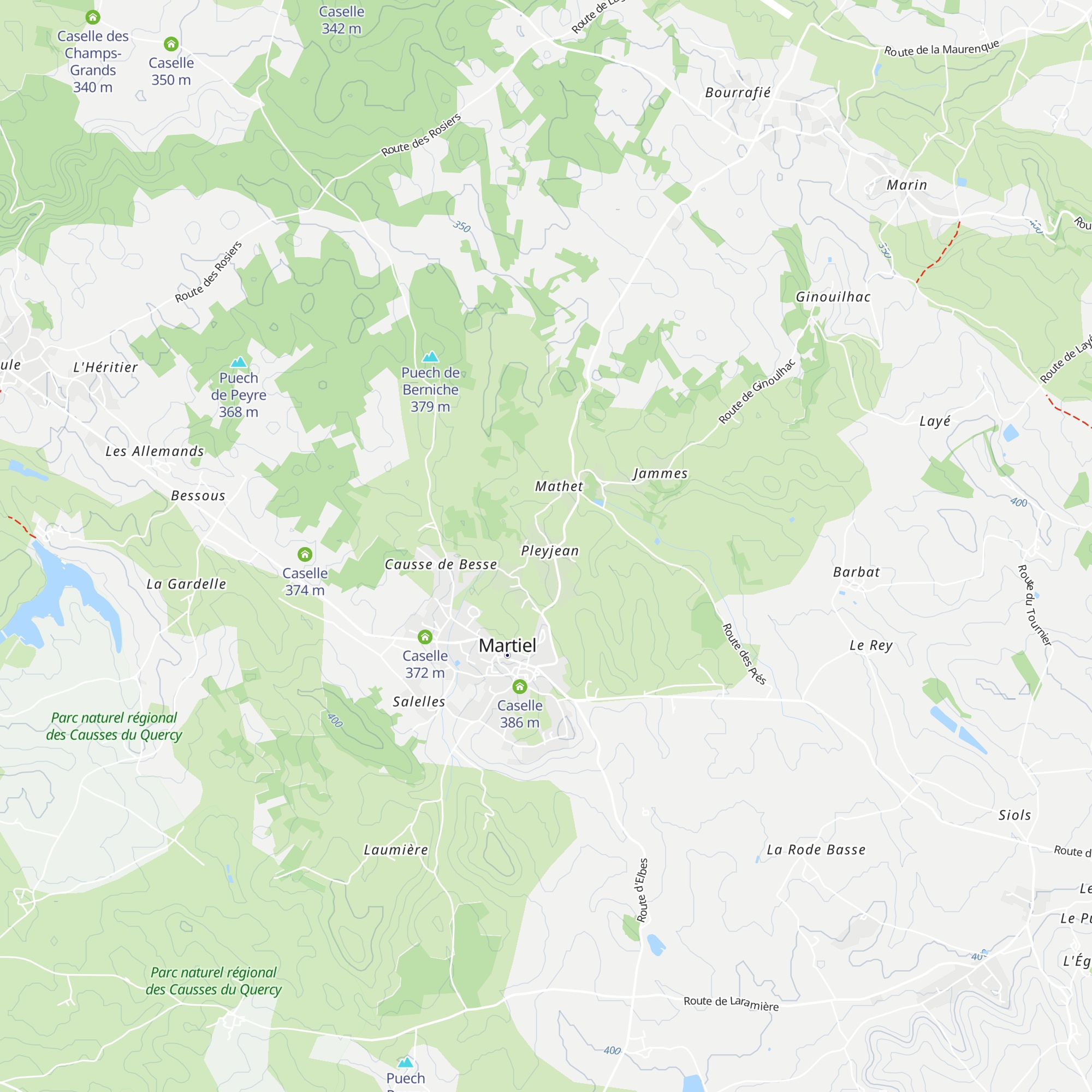 Caselle map
