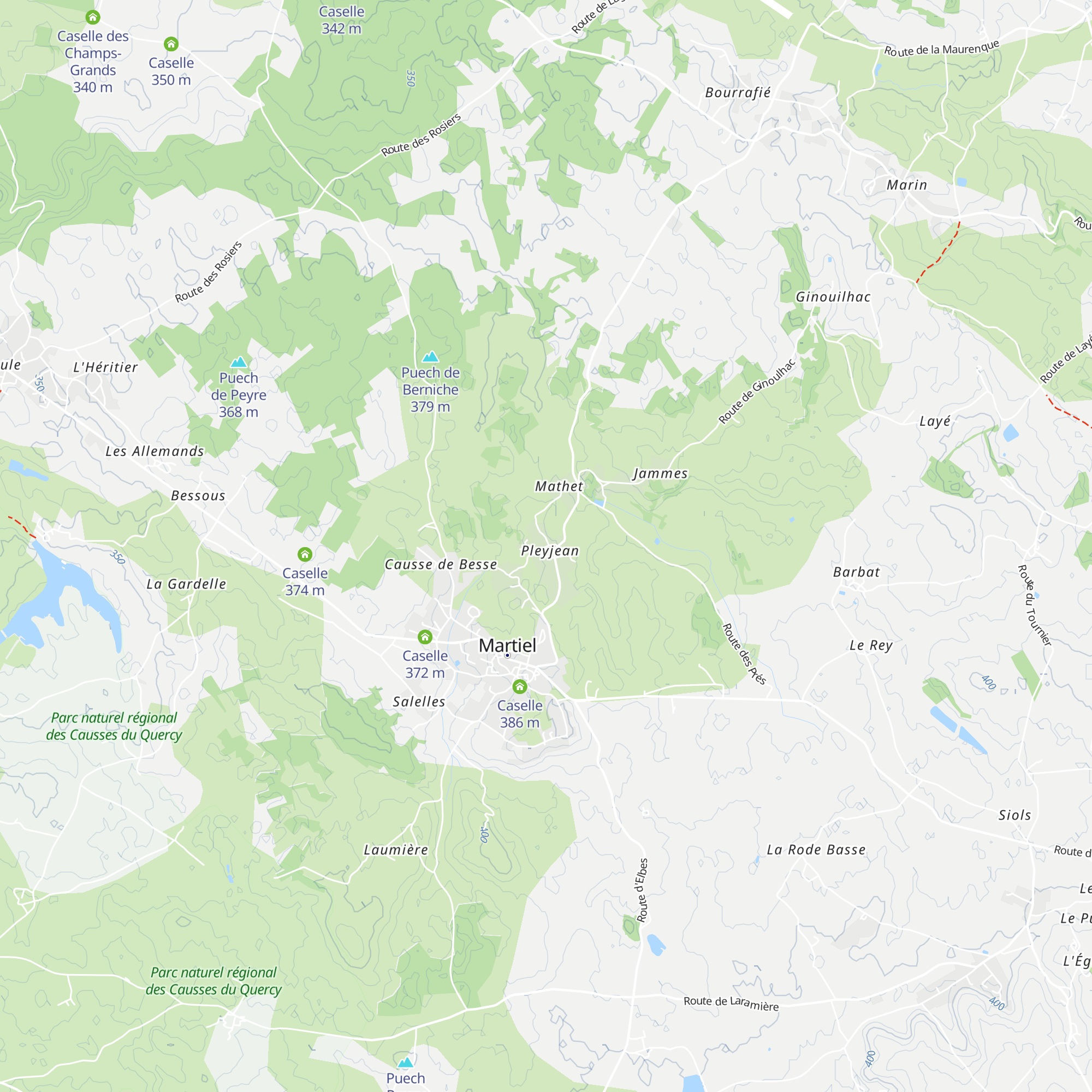 Caselle map